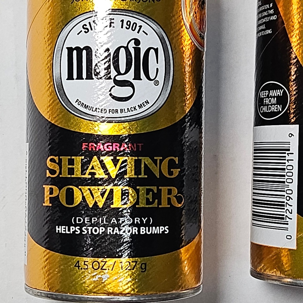 4 Pack Magic Shaving Powder Fragrant Gold Depilatory Razorless 4.5oz 127g Cans - Picture 2 of 9
